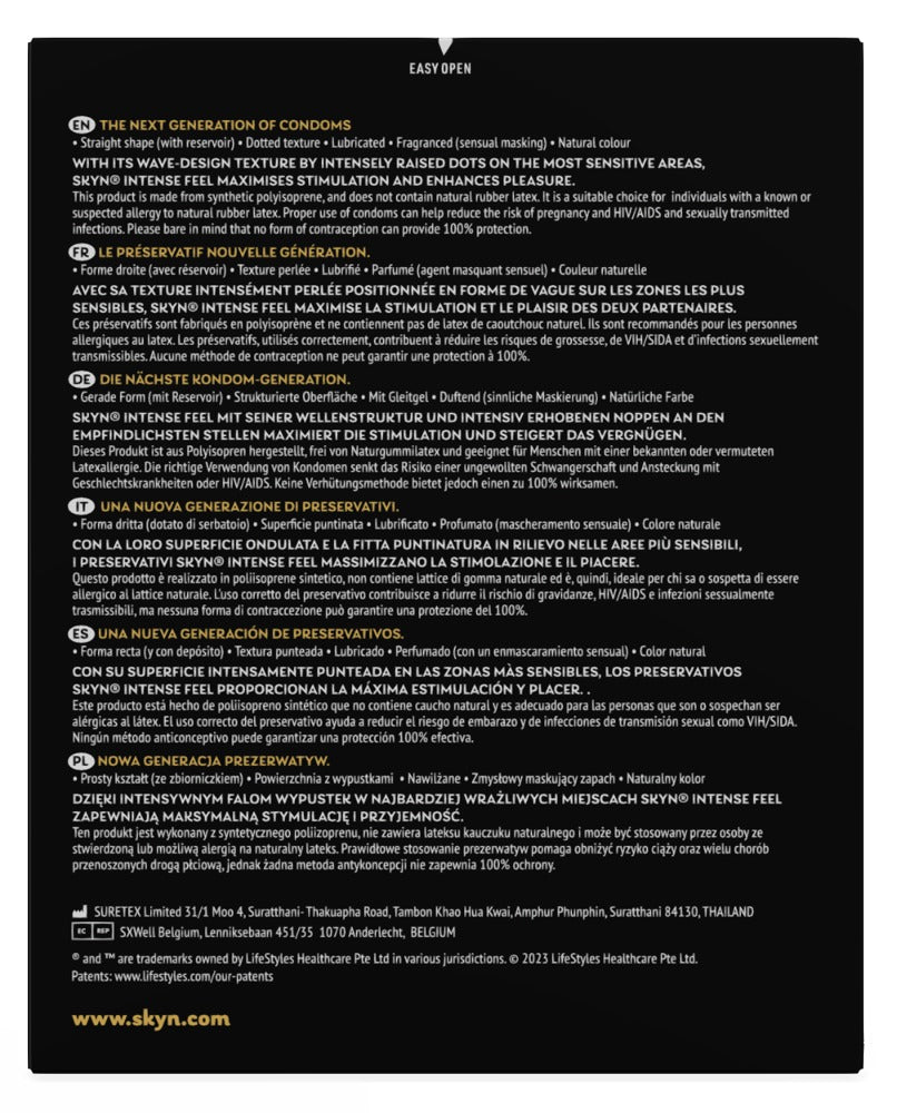 SKYN - INTENSE FEEL
