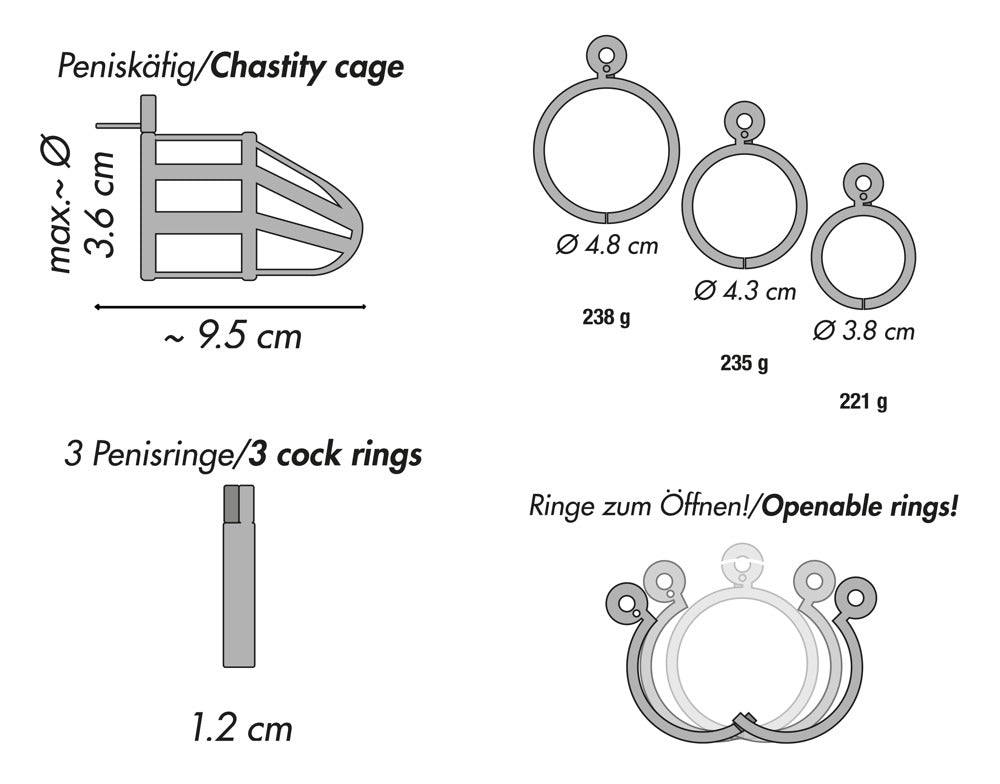 YOU2TOYS - CHASTITY CAGE
