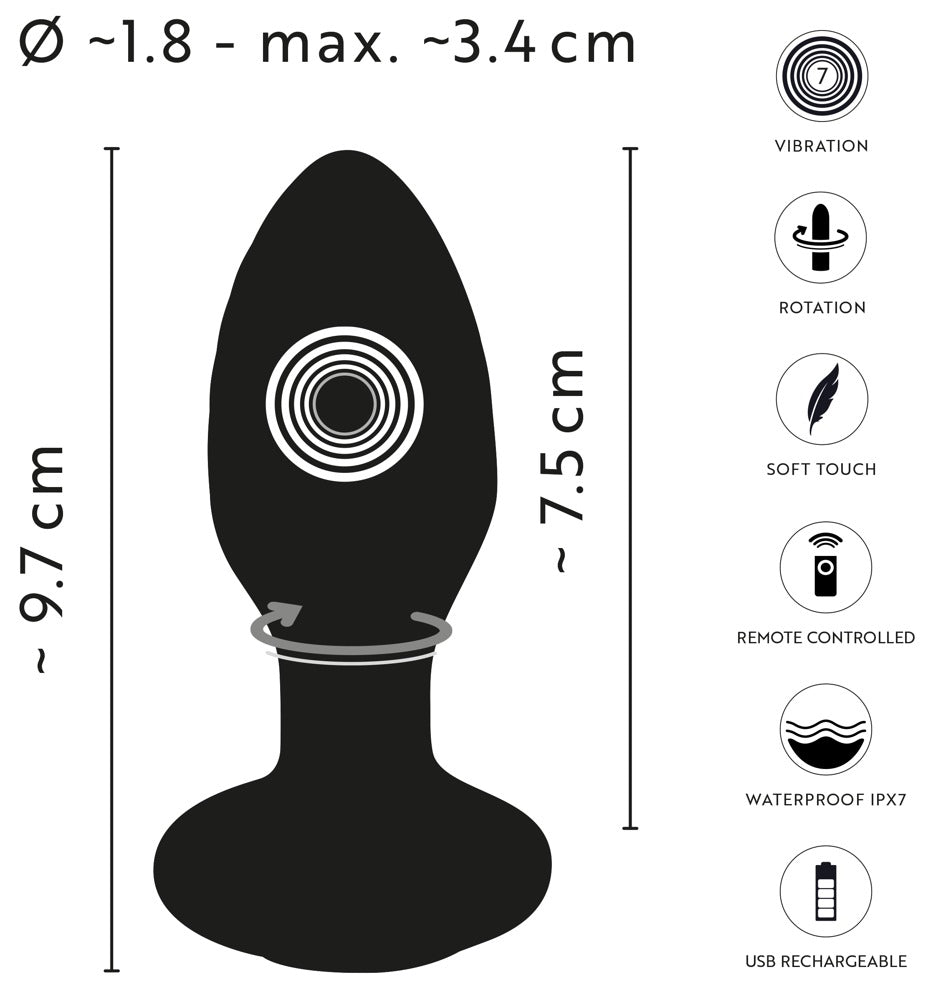 ANOS - RC ROTATING BUTT PLUG