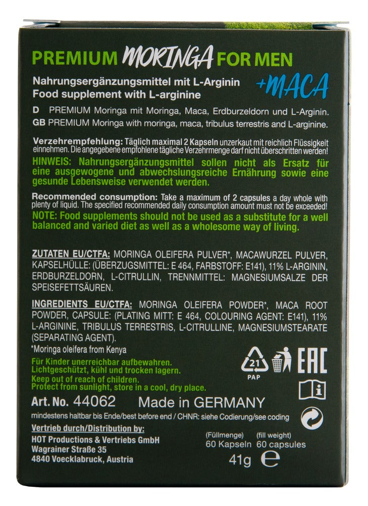 HOT - PURE MORINGA + MACA MAN POWER