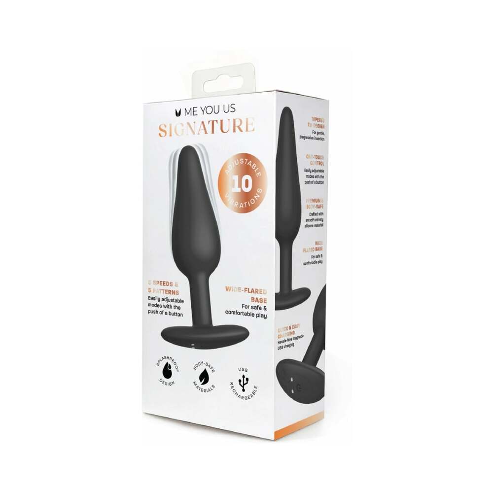 ME YOU US SIGNATURE - THE VIBRATING PLUG BLACK