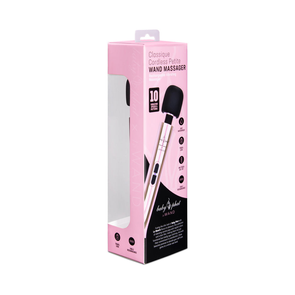 LE WAND - BABY PHAT X LE WAND CLASSIQUE CORDLESS PETITE RECHARGEABLE VIBRATING MASSAGER PINK