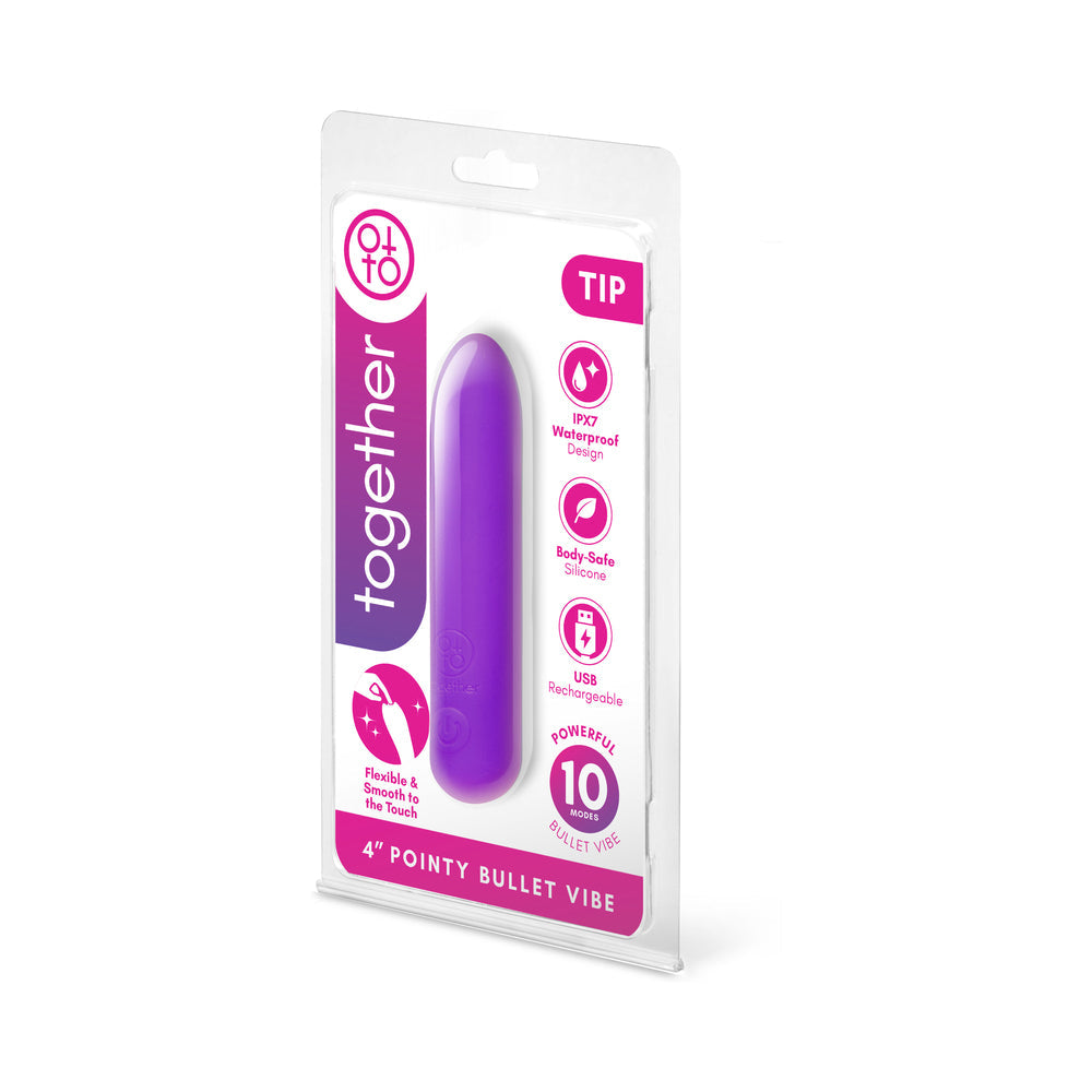 TOGETHER TOY - TOGETHER MINI VIBES TIP 4 IN. POINTY BULLET VIBE