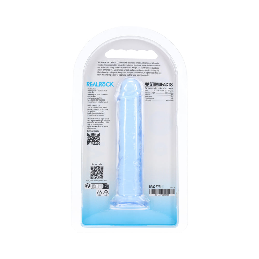 SHOTS - DILDO REALISTA REALROCK 5 PULG. AZUL