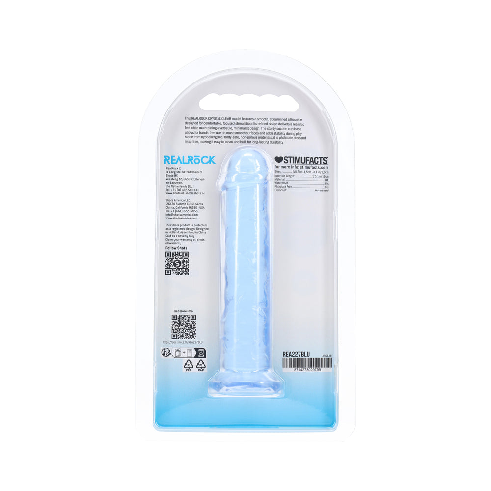 SHOTS - REALROCK REALISTIC DILDO 5 IN. BLUE