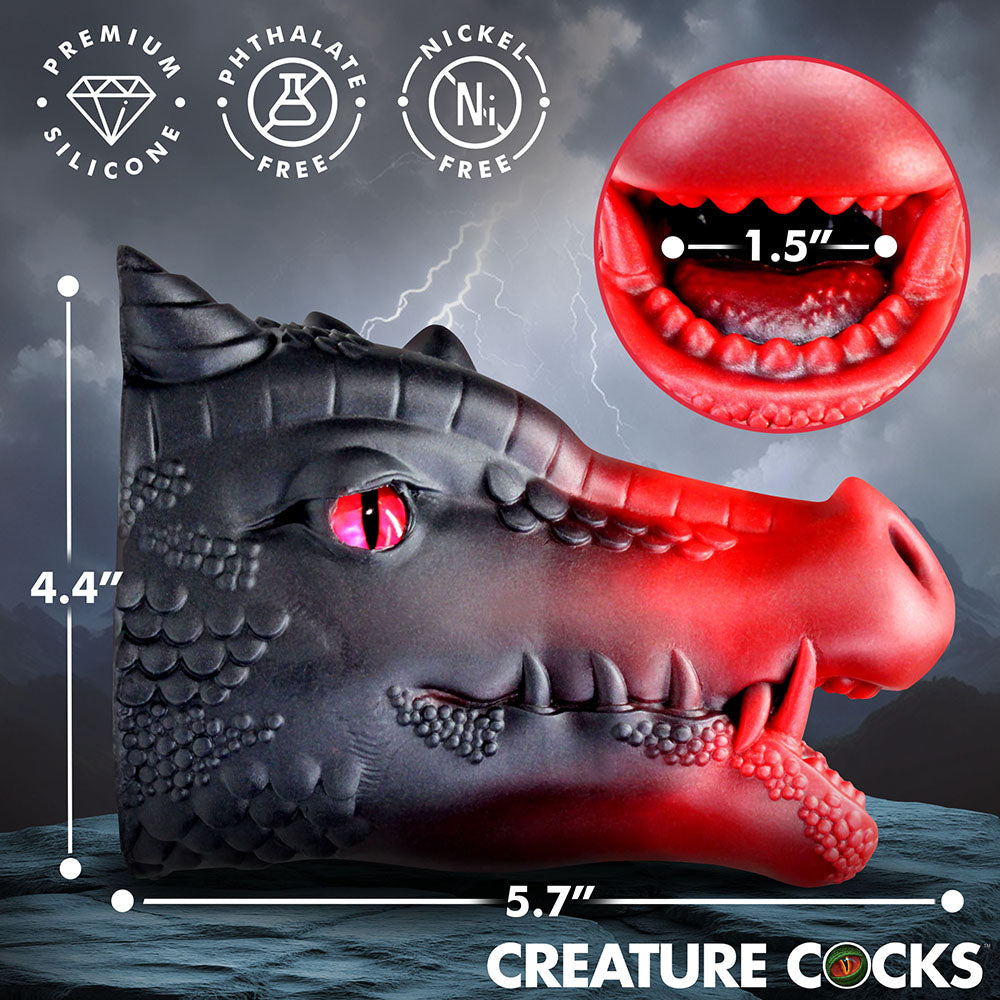XR BRANDS - CREATURE COCKS DRAGO SILICONE MASTURBATOR