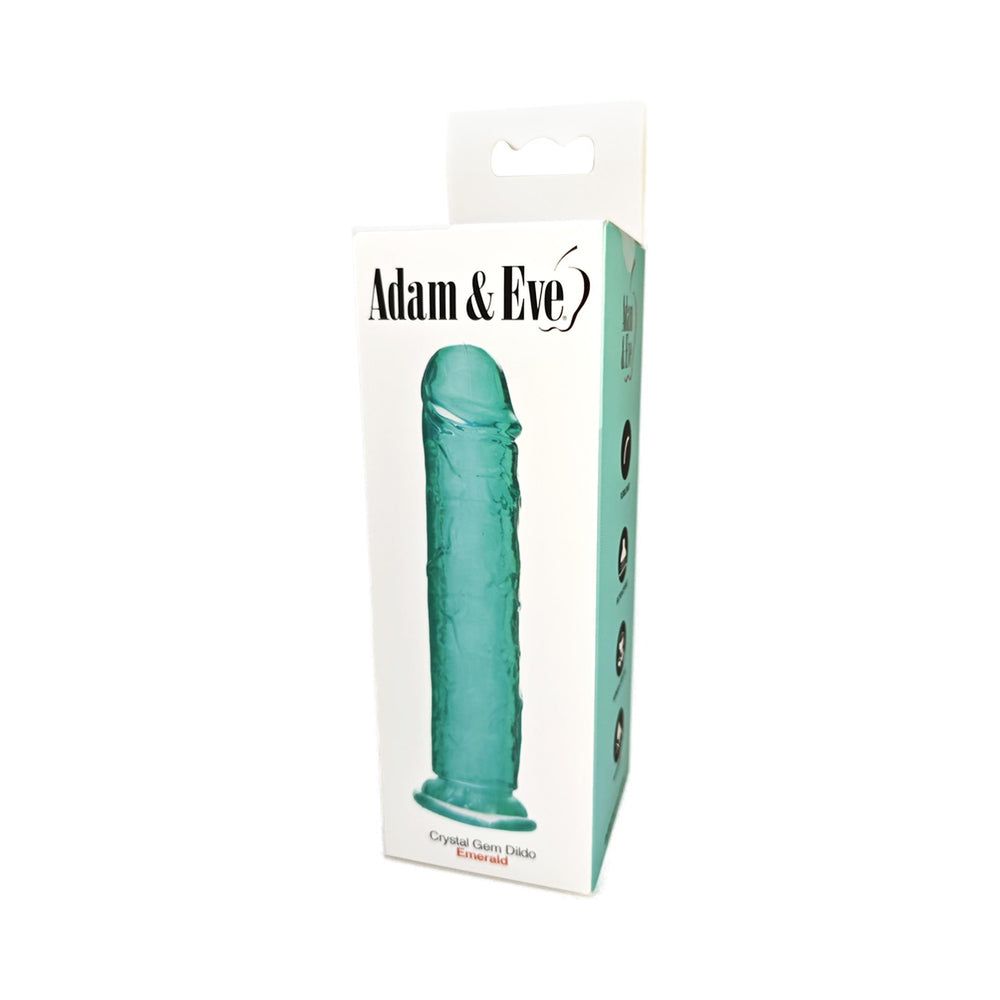 ADAM & EVE - CRYSTAL GEM DILDO EMERALD