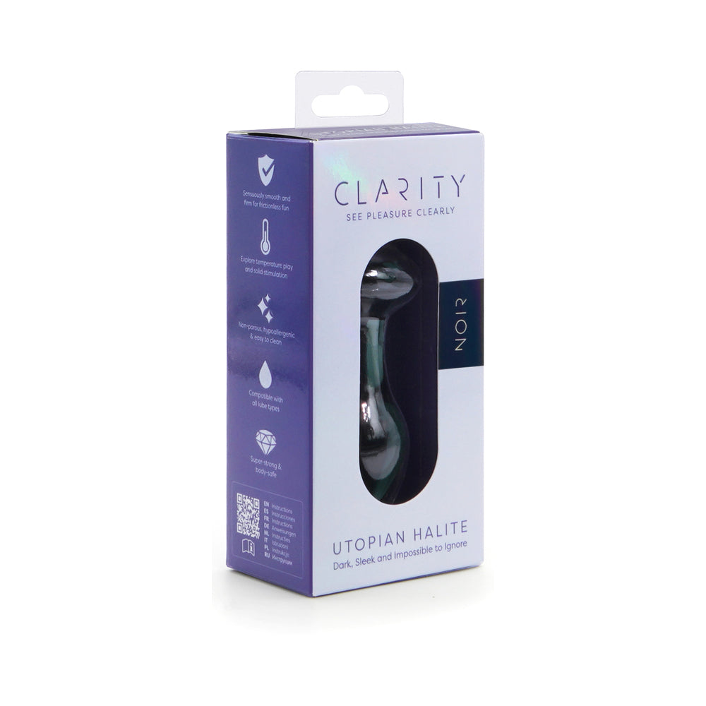 CREATIVE CONCEPTIONS - CLARITY UTOPIAN HALITE NOIR GLASS PLUG