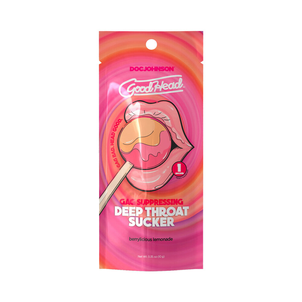 DOC JOHNSON - GOODHEAD DEEP THROAT SUCKER BERRYLICIOUS LEMONADE 16-PIECE DISPLAY