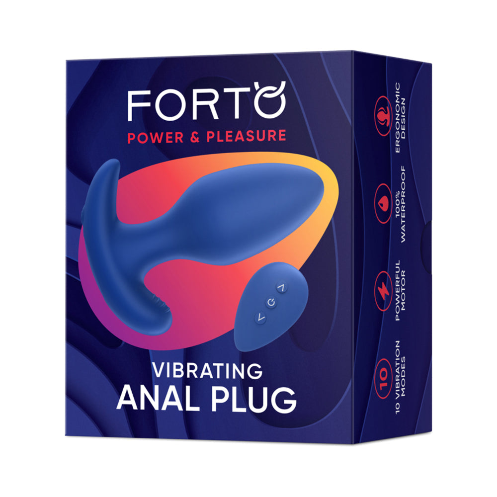 FORTO - VIBRATING ANAL PLUG BLUE
