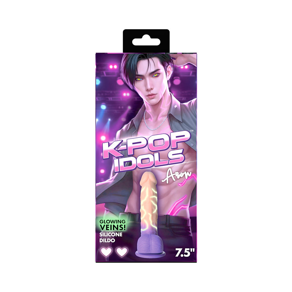 XR BRANDS - K-POP IDOLS AREN SILICONE DILDO WITH BALLS