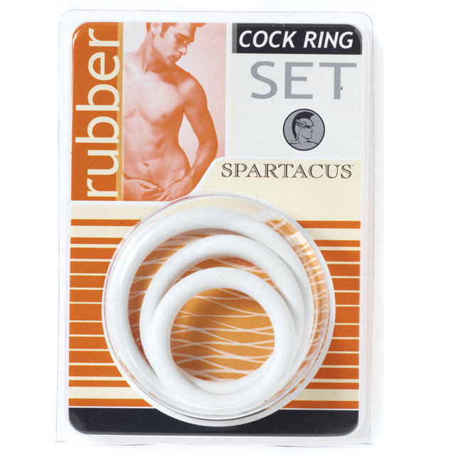 SPARTACUS - COCK RING SET SOFT CLAMSHELL (3 RINGS)