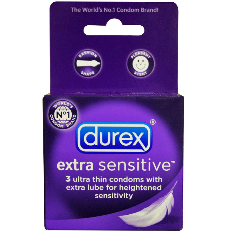 EXTRA SENSATIVE LUBRICATED CONDOMS (3 PACK)