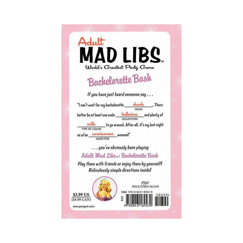 BACHELORETTE BASH MAD LIBS