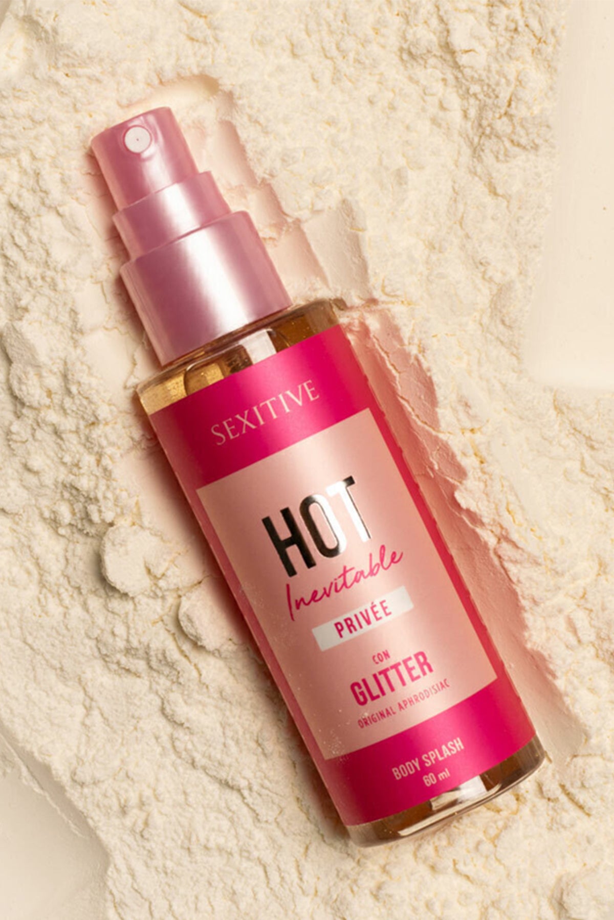 Body Splash Hot Inevitable Privée con glitter - 60ml