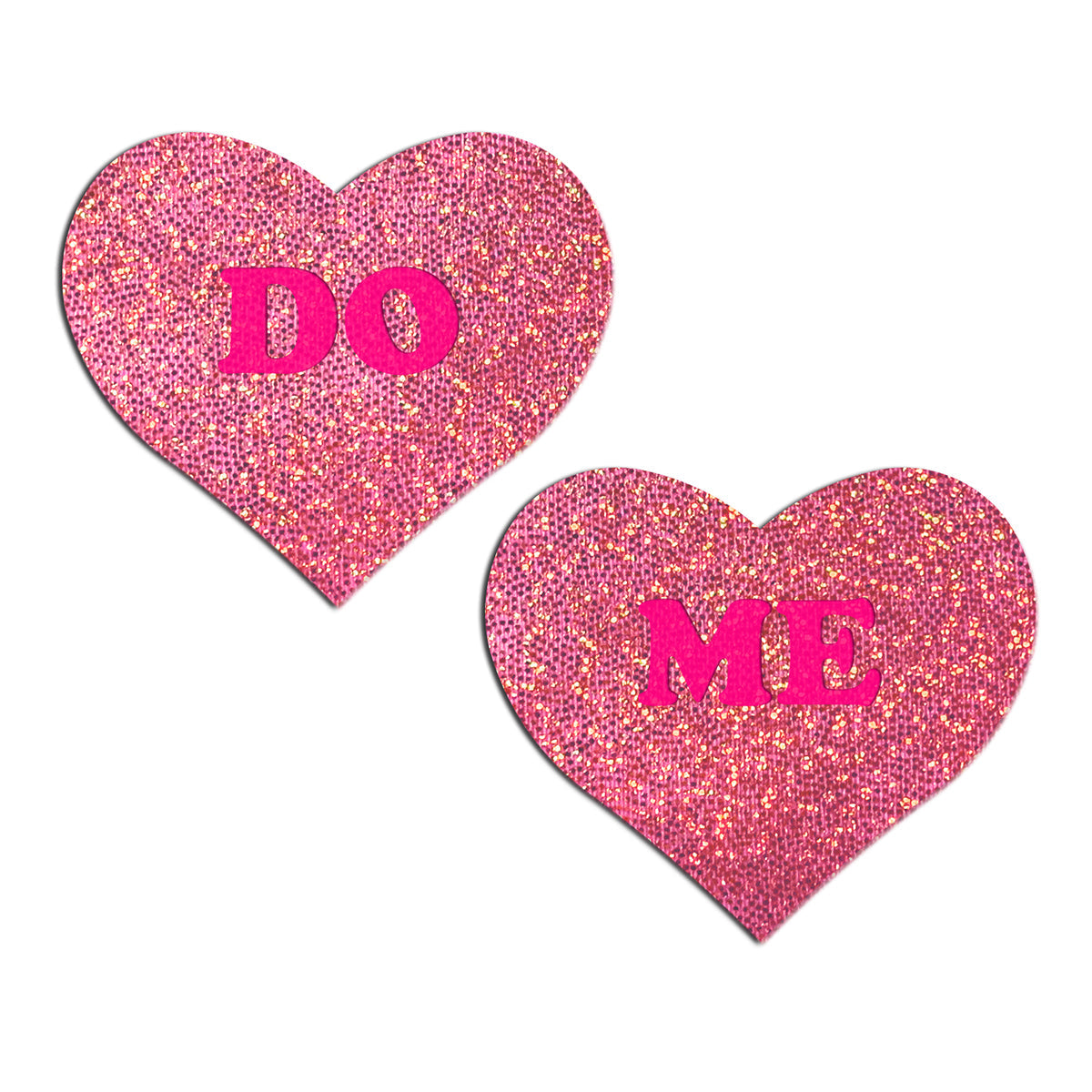 PASTEASE - GLITTER ''DO ME'' HEART PASTIES PINK