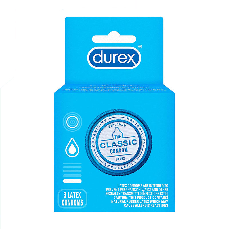 DUREX - CLASSIC LUBRICATED 3 PACK