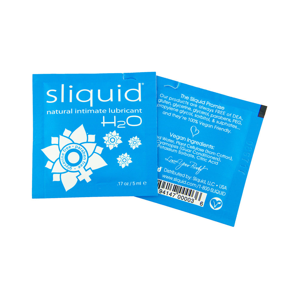 SLIQUID H2O LUBRICANT PILLOW PACKS 0.17OZ (200/BAG)