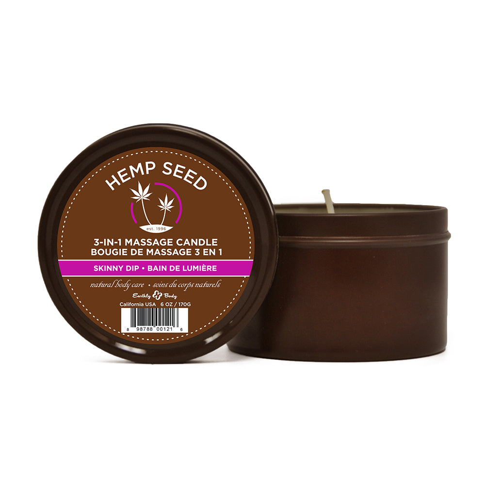 EARTHLY BODY - VELA DE MASAJE SKINNY DIP 6.8OZ