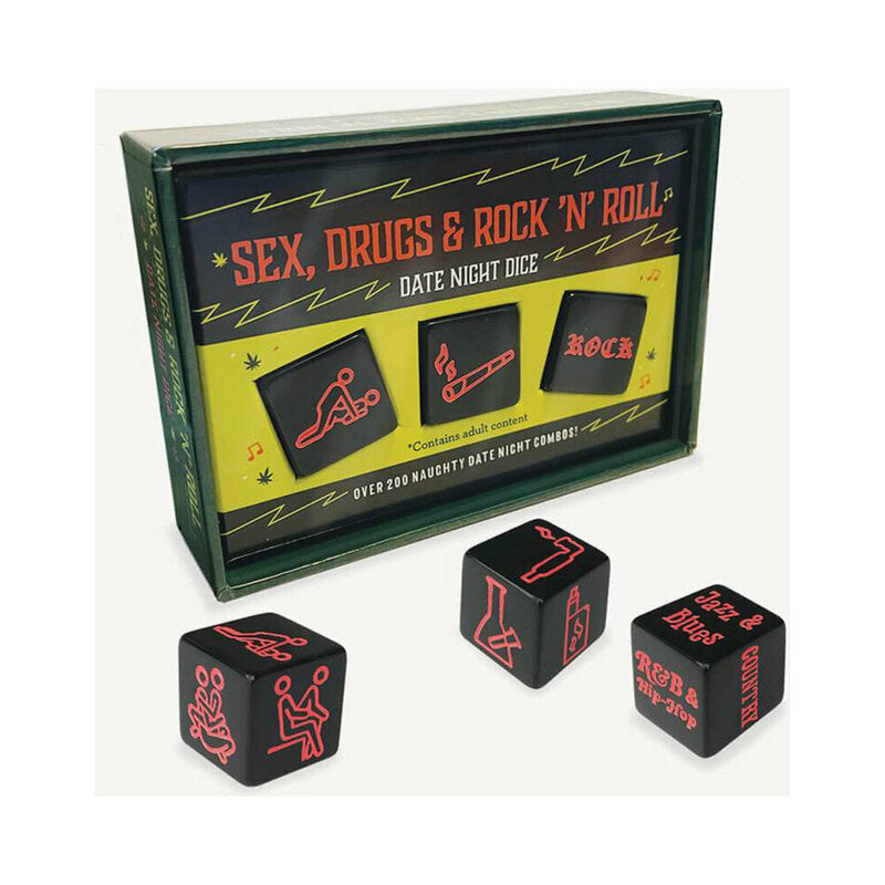 HACHETTE - JUEGO DE DADOS PARA CITA NOCTURNA: SEXO, DROGAS Y ROCK N ROLL