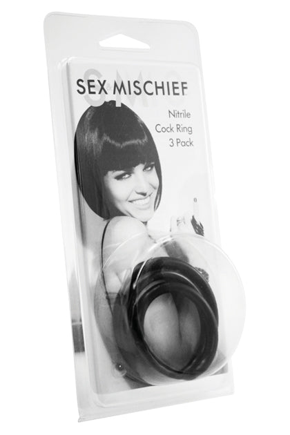 SPORTSHEETS - NITRILE COCK RING 3 PACK