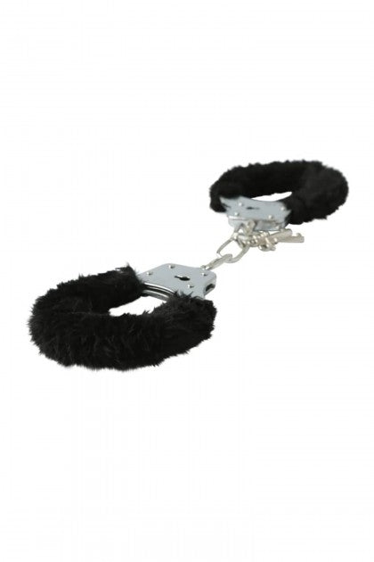 SEX & MISCHIEF - FURRY HANDCUFFS- BLACK