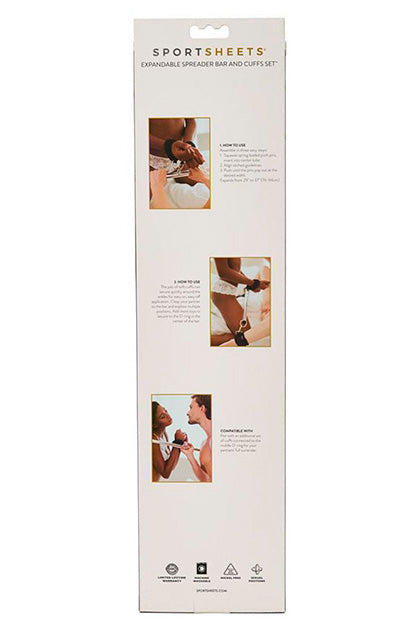 SPORTSHEETS - EXPANDABLE SPREADER BAR & CUFFS SET