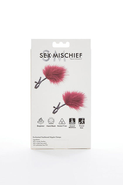 SEX & MISCHIEF - ENCHANTED FEATHER NIPPLE CLAMPS