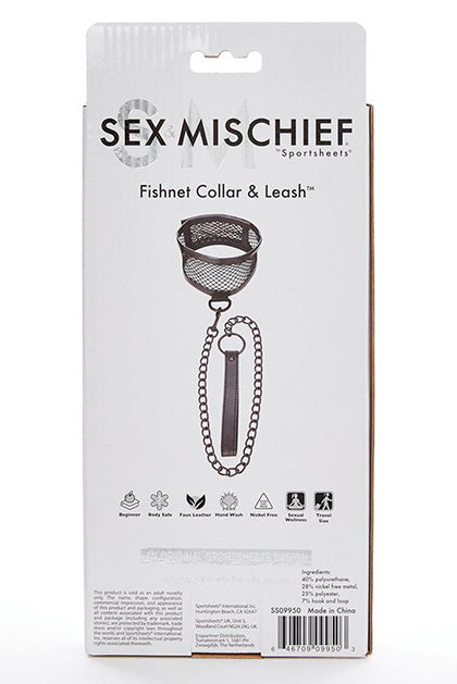 SEX & MISCHIEF - FISHNET COLLAR AND LEASH