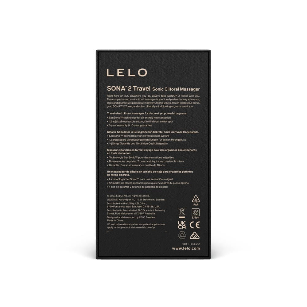 LELO - SONA 2 TRAVEL PURPE