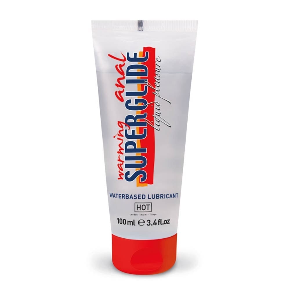 HOT - HOT ANAL SUPERGLIDE WARMING LIQUID PLEASURE - WATERBASED LUBRICANT 100 ML