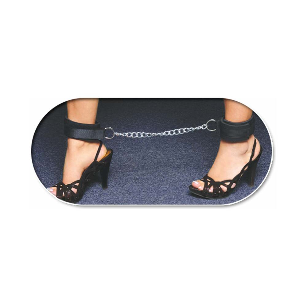 FETISH FANTASY SERIES ADJUSTABLE UNIVERSAL WRIST & ANKLE CUFFS BLACK