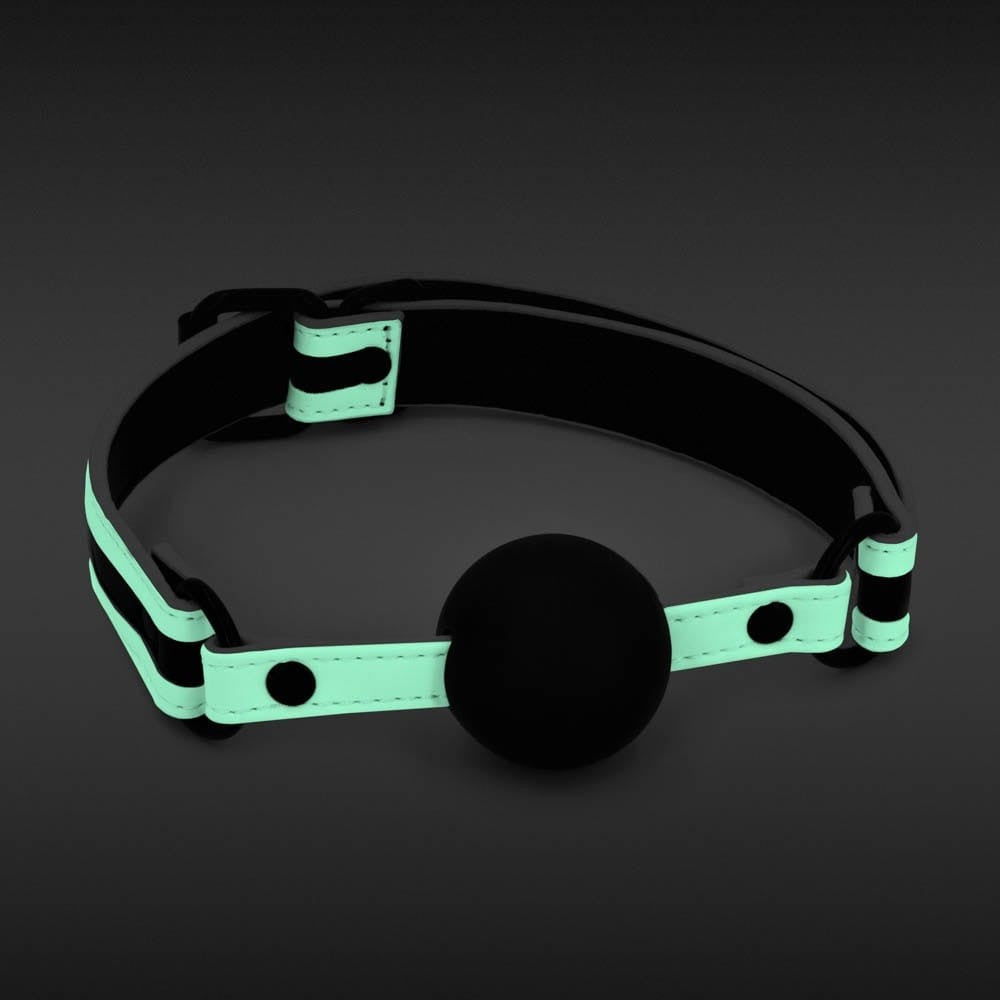 NS TOYS - GLO BONDAGE - BALL GAG - GREEN