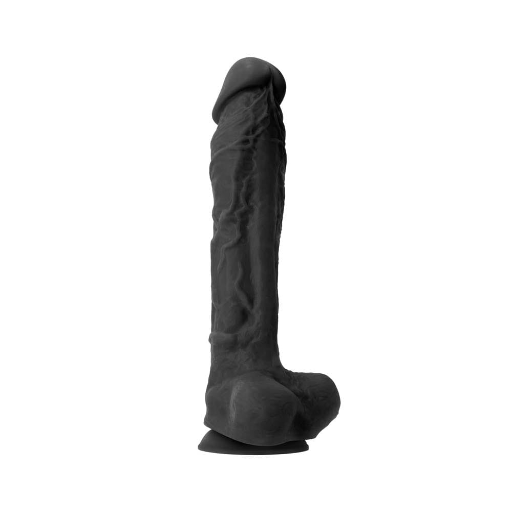 NS TOYS - COLOURS - PLEASURES - 10" DILDO - BLACK