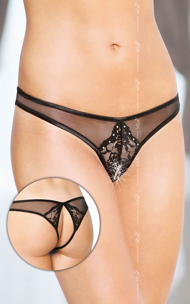 SOFTLINE - THONGS 2442 - BLACK {} M/L