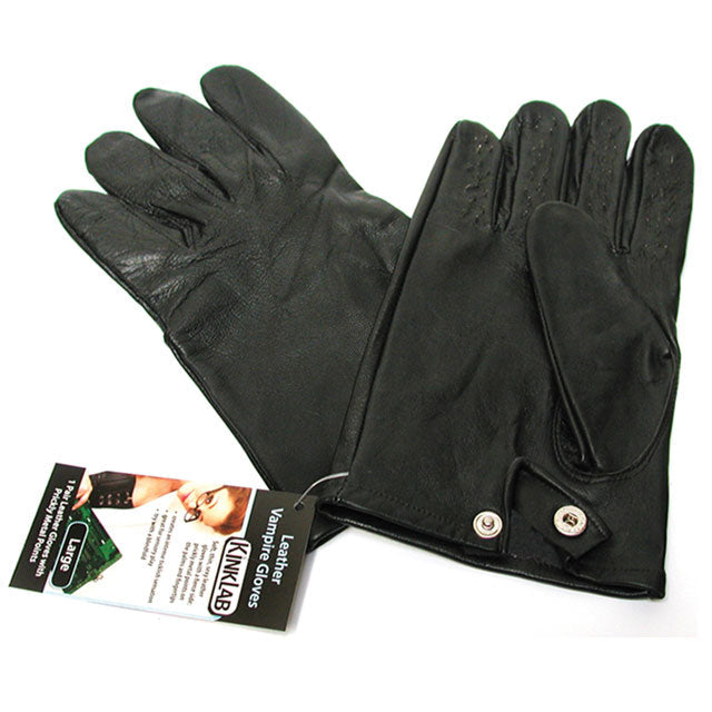 LEATHER VAMPIRE GLOVES (EXTRA LARGE)