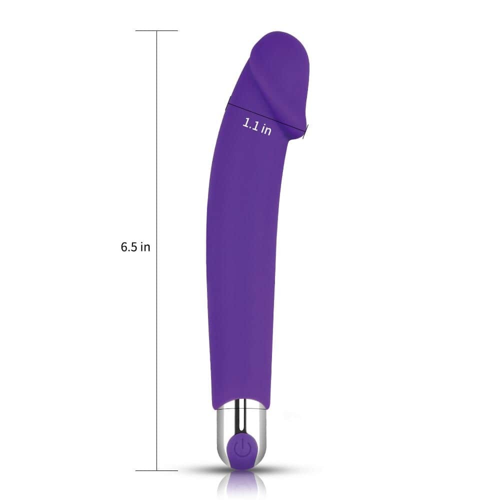 LOVETOY - RECHARGEABLE IJOY SILICONE DILDO PURPLE