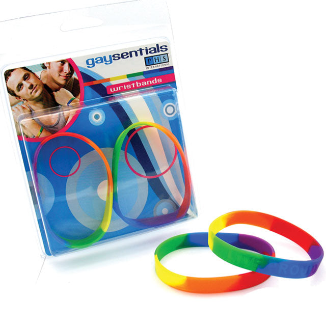 GAYSENTIALS RAINBOW SILICONE BRACELET SET