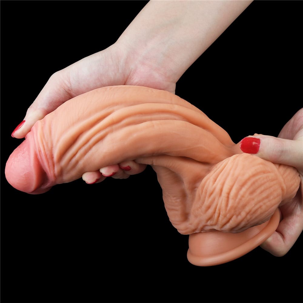 LOVETOY - 10" DUAL-LAYERED SILICONE COCK