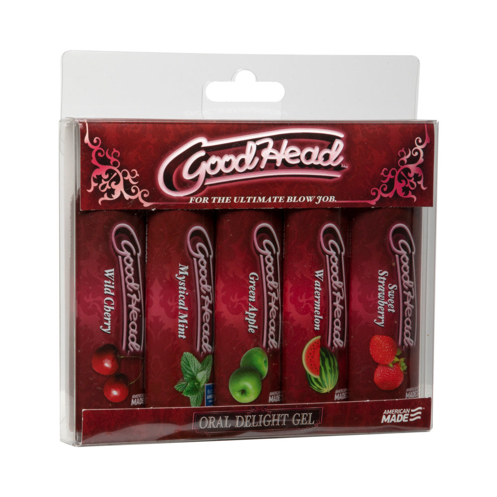 DOC JOHNSON - GOODHEAD - GEL ORAL DELIGHT - PAQUETE DE 5