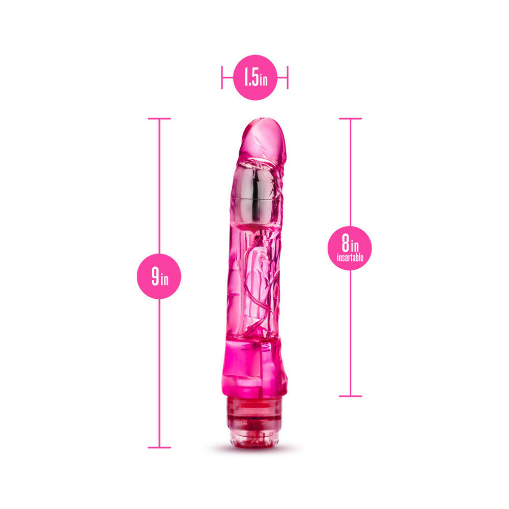 NATURALLY YOURS MAMBO VIBE REALISTIC 9 IN. VIBRATING DILDO PINK