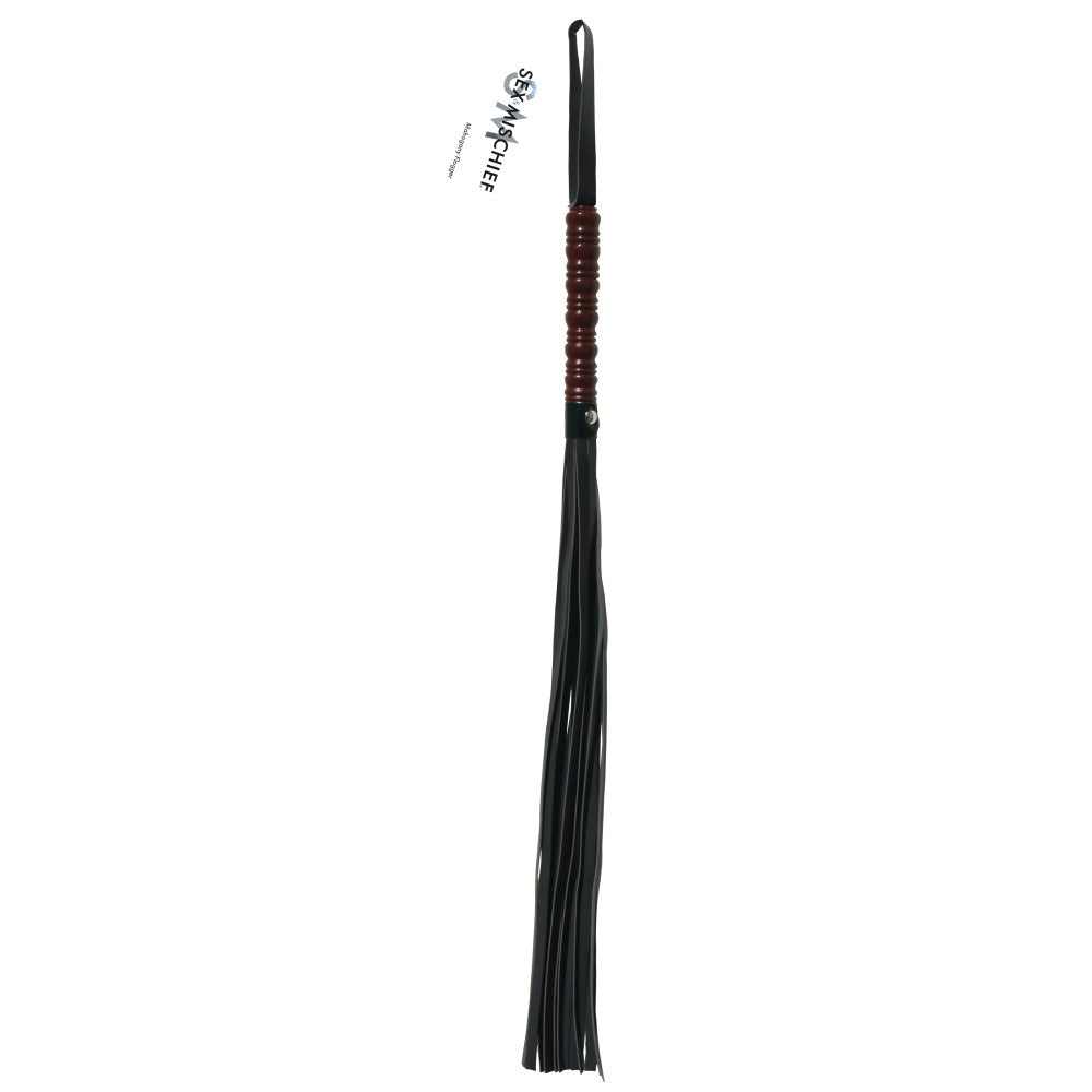 SPORTSHEETS - SEX & MISCHIEF MAHOGANY FLOGGER BLACK