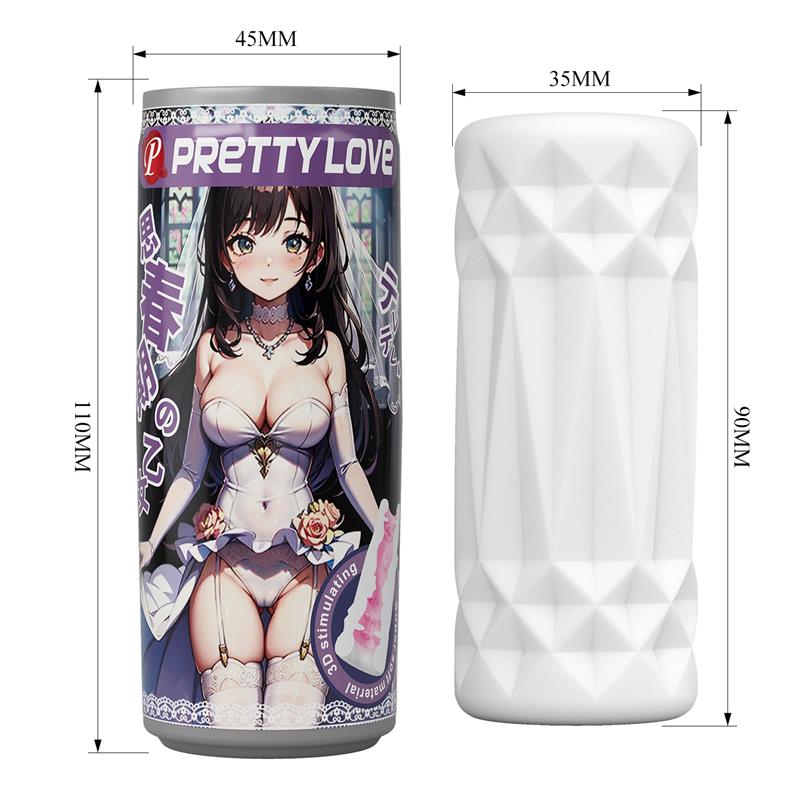 PRETTYLOVE - 3D CAN SHAPED MALE MASTURBATOR