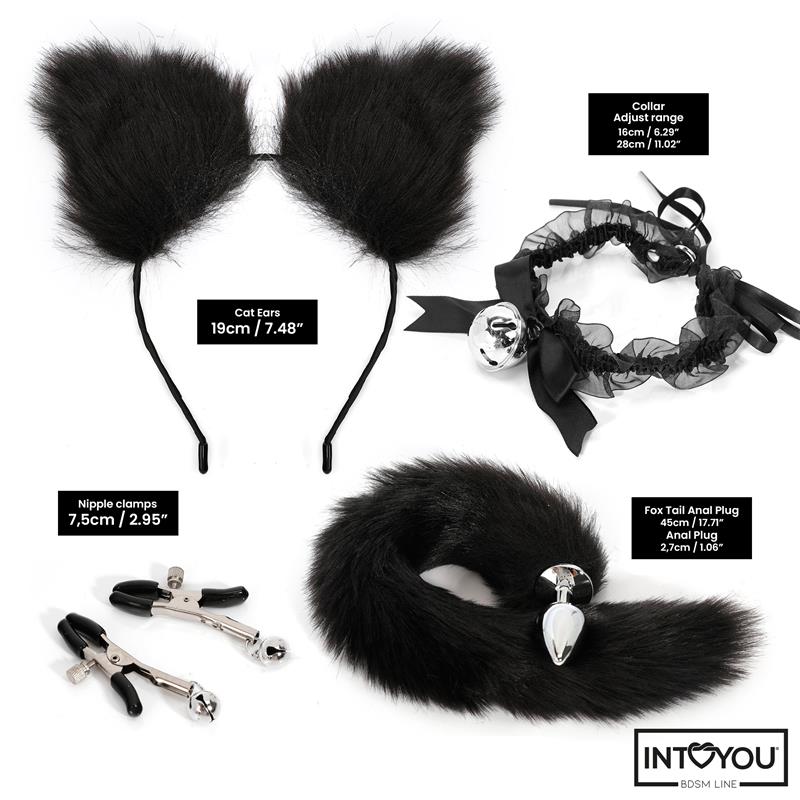 INTOYOU BDSM LINE - 4 PCS COSPLAY SET