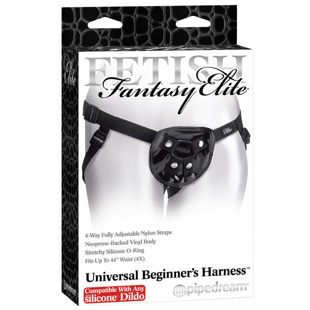 FETISH FANTASY ELITE ADJUSTABLE UNIVERSAL BEGINNER''S HARNESS BLACK