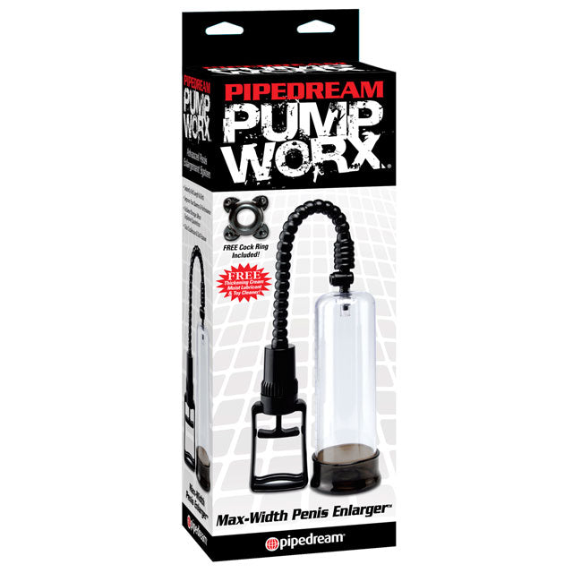 PUMP WORX MAX-WIDTH PENIS ENLARGER PUMP CLEAR/BLACK