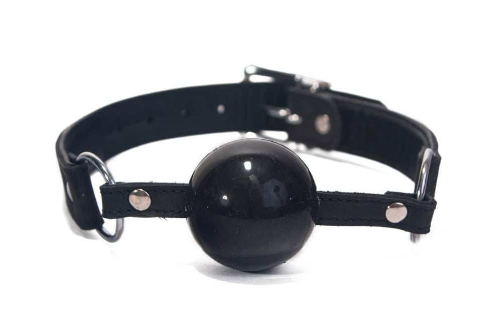 DEVIL STICKS - SILICONE BALL GAG BLACK