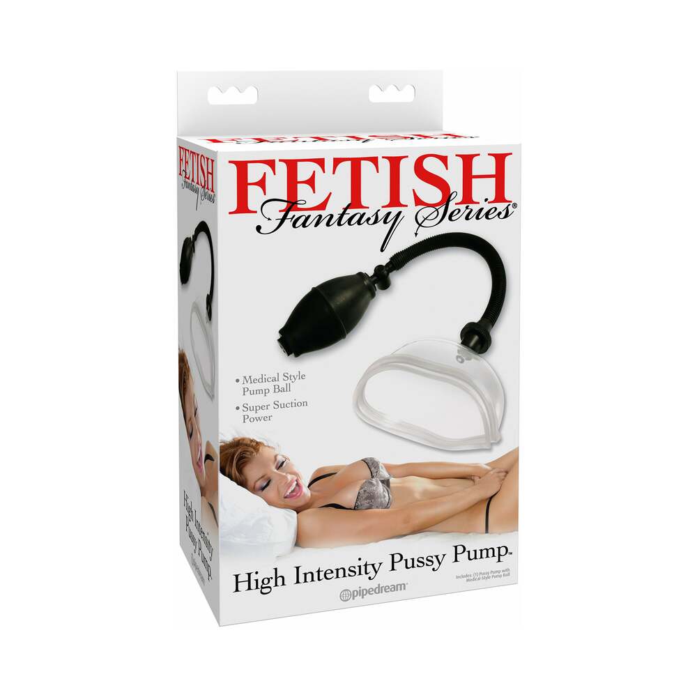 FETISH FANTASY SERIES HIGH INTENSITY PUSSY PUMP CLEAR/BLACK