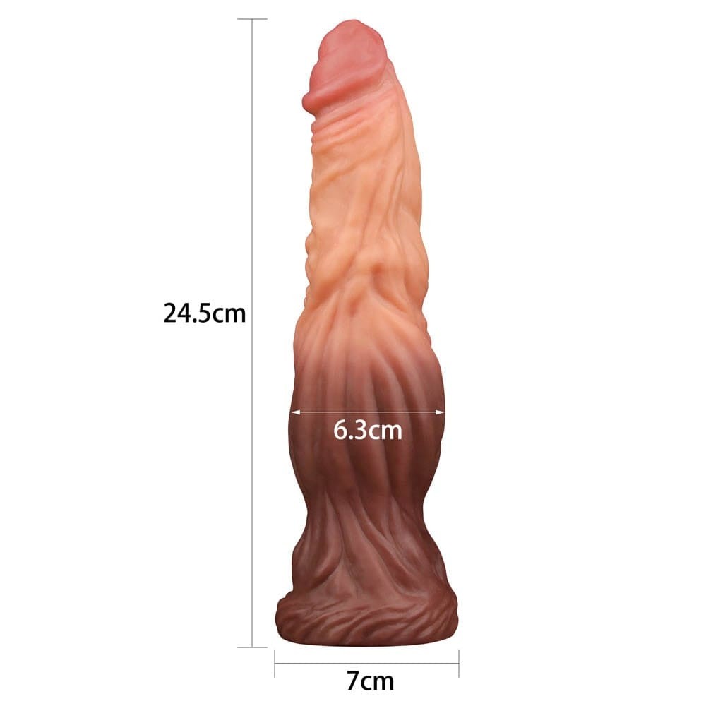 LOVETOY - 9.5'' DUAL LAYERED LIQUID SILICONE NATURE COCK_B0O50_3