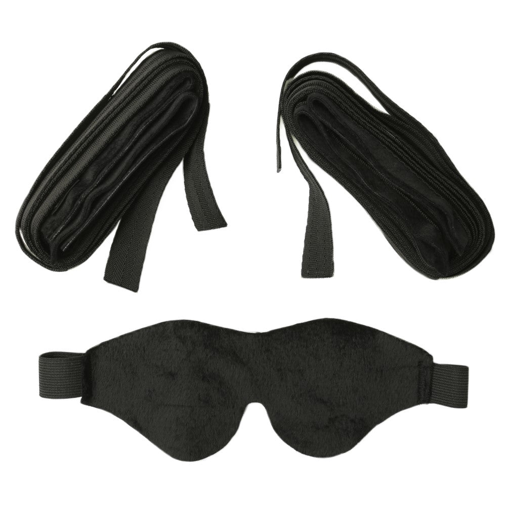 SPORTSHEETS SEX & MISCHIEF OUR FIRST BONDAGE KIT BLACK